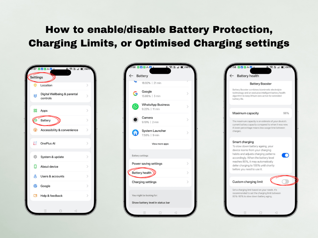 mobile charge 80 percent par ruk kyon jata hai,Step-by-step solution : How to enable/disable Battery Protection, Charging Limit, or Optimised Charging settings