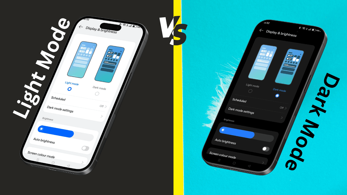 dark mode vs light mode