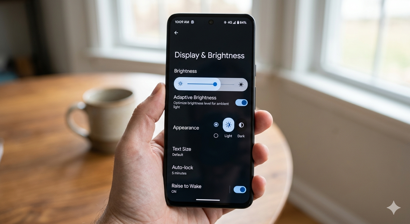 mobile brightness setting fix flickering