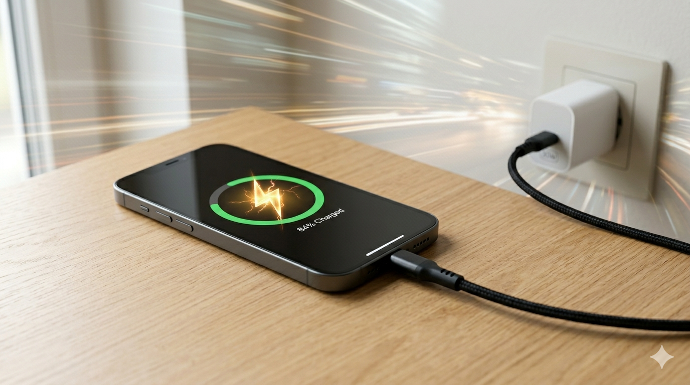 smartphone fast charging with lightning icon Fast Charging not working