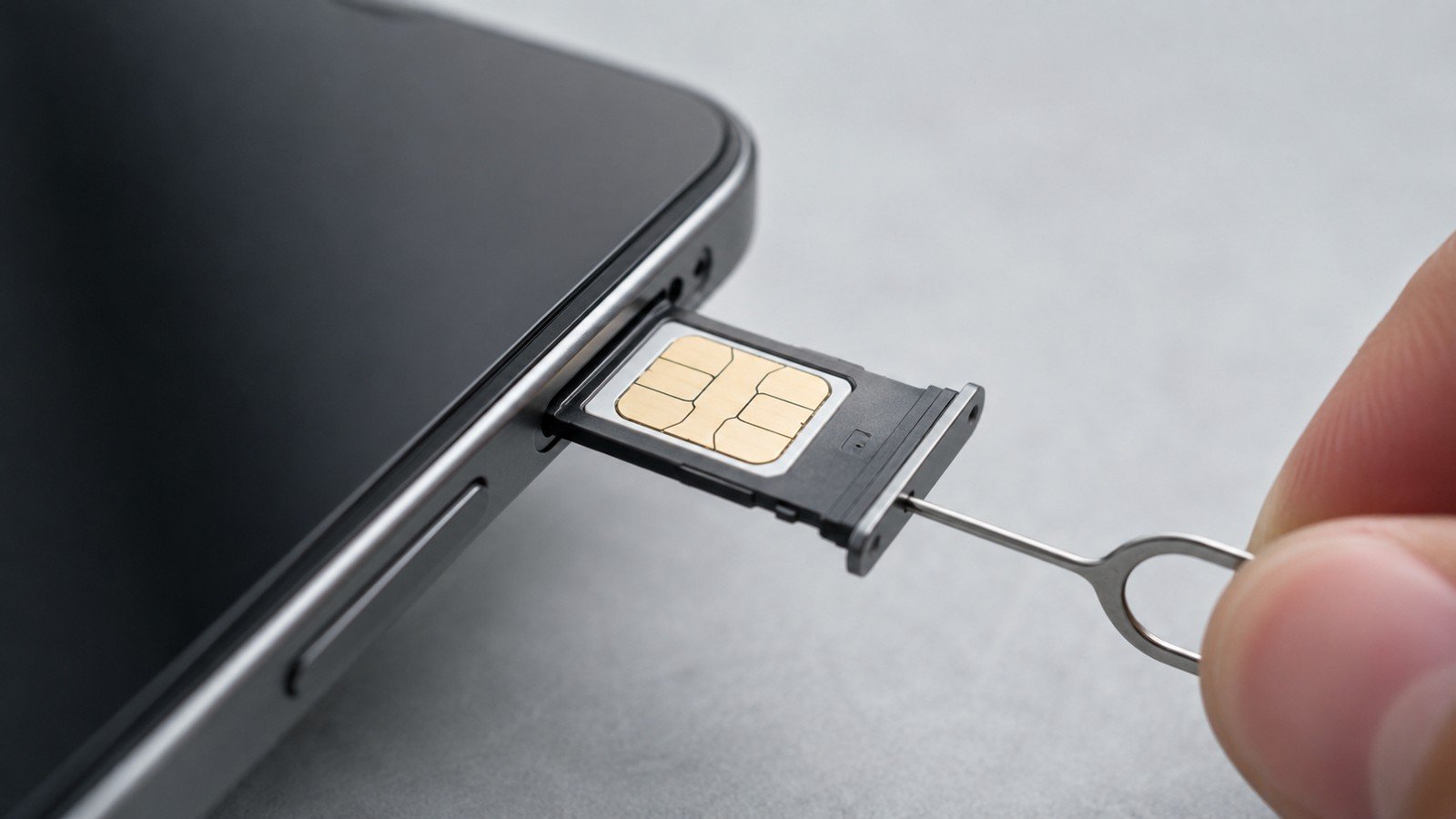 Checking SIM tray for Phone SIM Card Not Detect problem