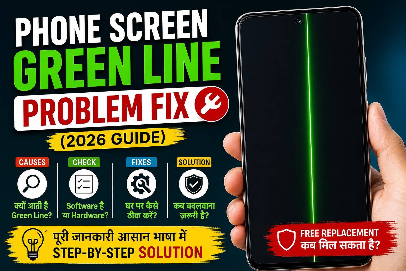 The Green Line problem on the Screen: A Complete Guide