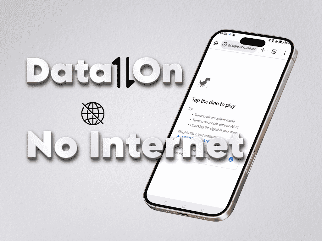मोबाइल data on है लेकिन no internet, समस्या दिखाता स्मार्टफोन