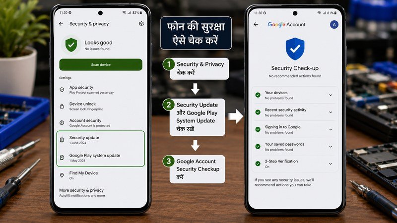 Android Security Update और Google Account Security Check करने का तरीका