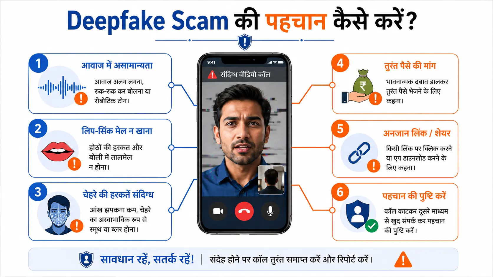 डीपफेक स्कैम की पहचान करने के तरीके