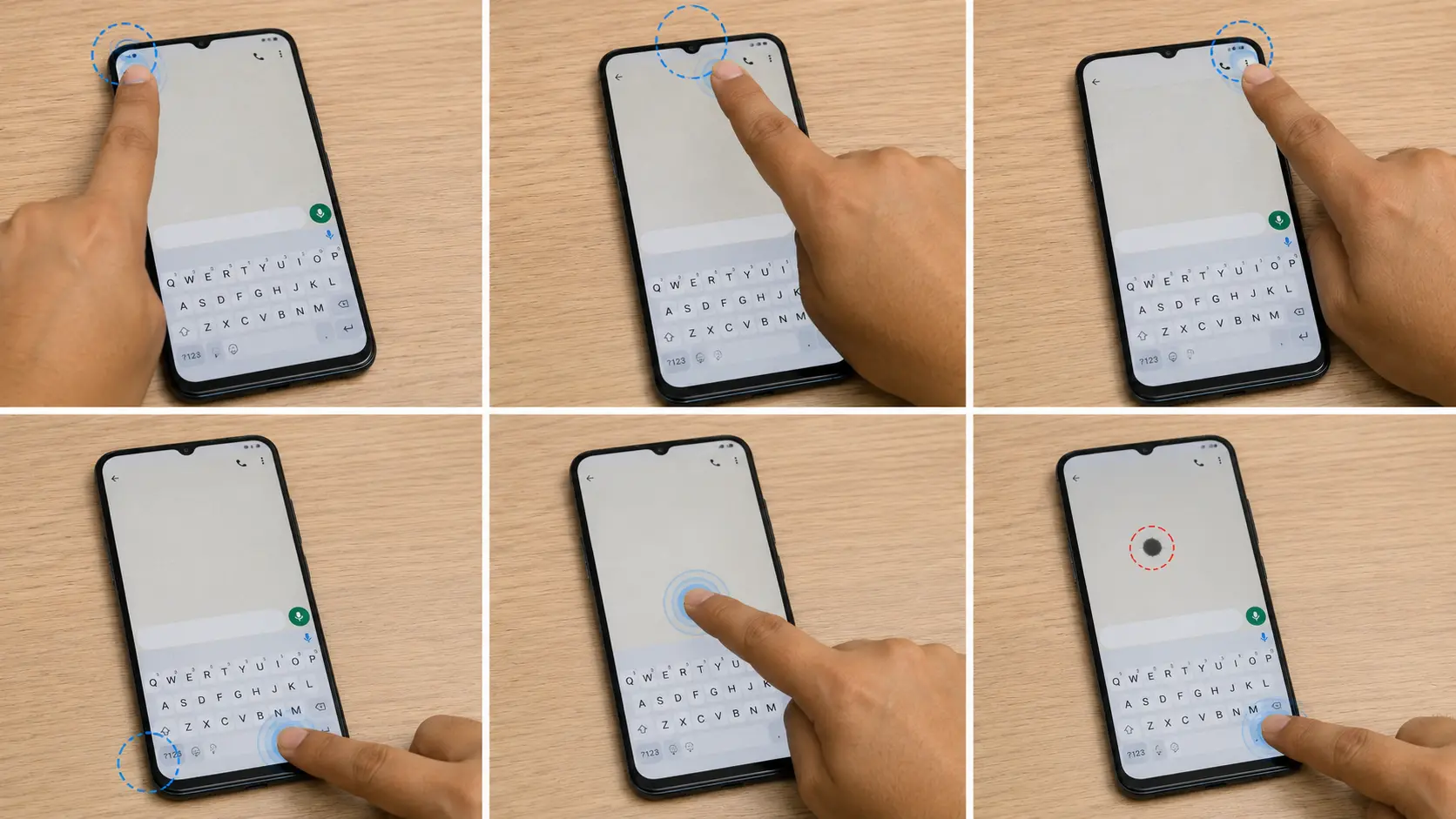 Mobile गिरने के बाद touchscreen और touch response check करना