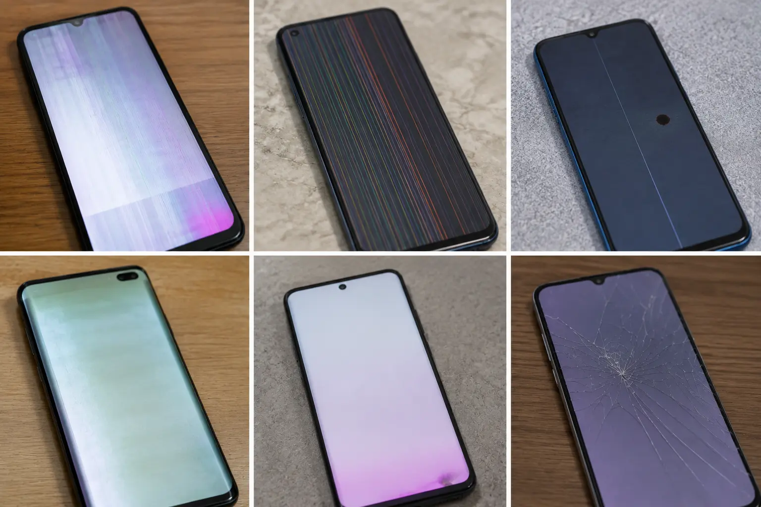 Mobile गिरने के बाद screen और display check करना
