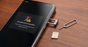 Phone SIM card not detected showing No SIM Card Installed warning