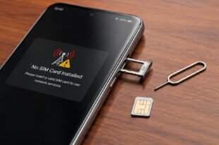 Phone SIM card not detected showing No SIM Card Installed warning