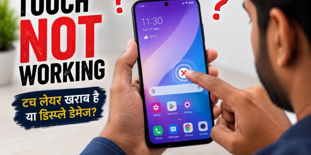 Touch Not Working में टच और डिस्प्ले की समस्या वाला मोबाइल फोन