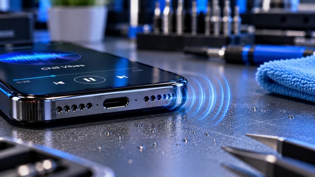 mobile speaker sound problem fix and water eject cleaning technique