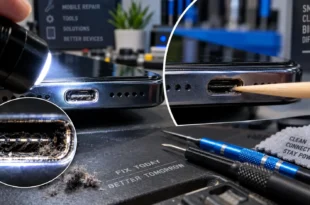 Fix phone charging port not working issue safely with toothpick