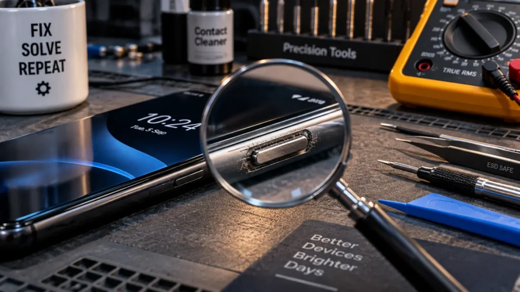Fix Phone power button not working issue safely without tools